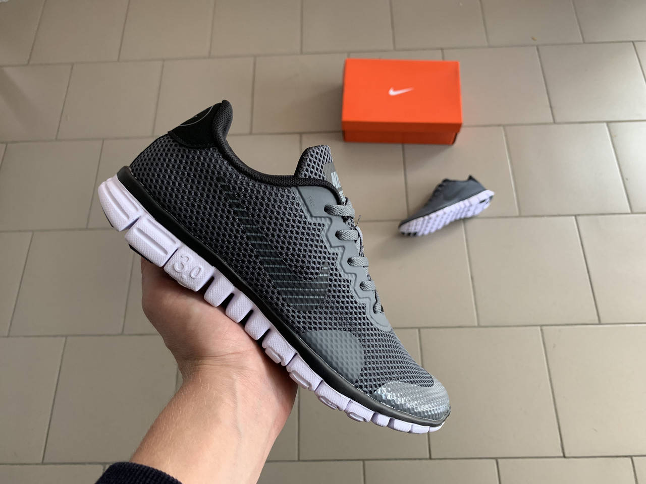 

Мужские летние кроссовки Nike Free Run 3.0 v2 Grey серые, Серый