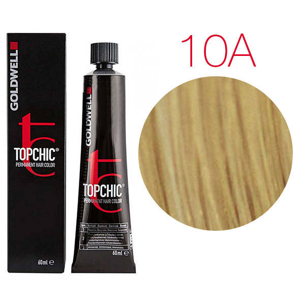 

Краска для волос Goldwell Topchic 60 мл 10A (пепельный пастельный блондин)