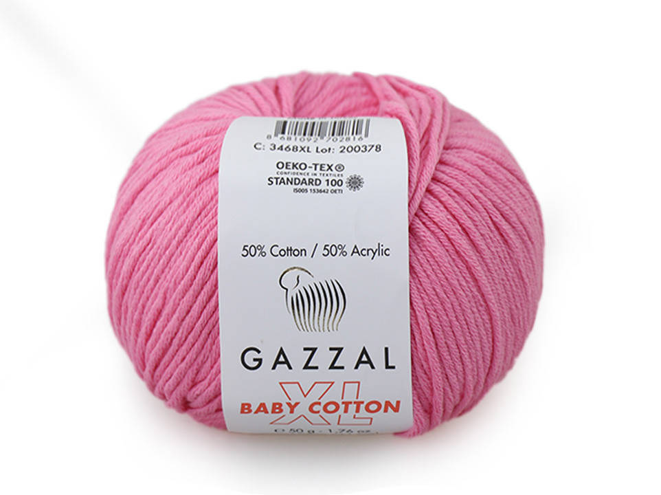 

Gazzal XL Baby Cotton, Ярко-розовый №3468