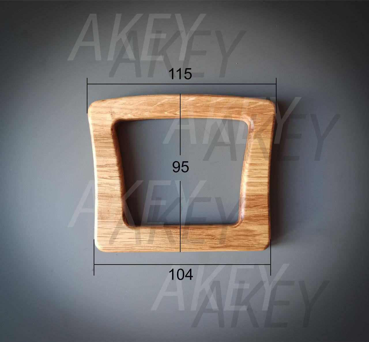 

Деревянные ручки для сумки 11,5 см*9,5 см дуб (пара)