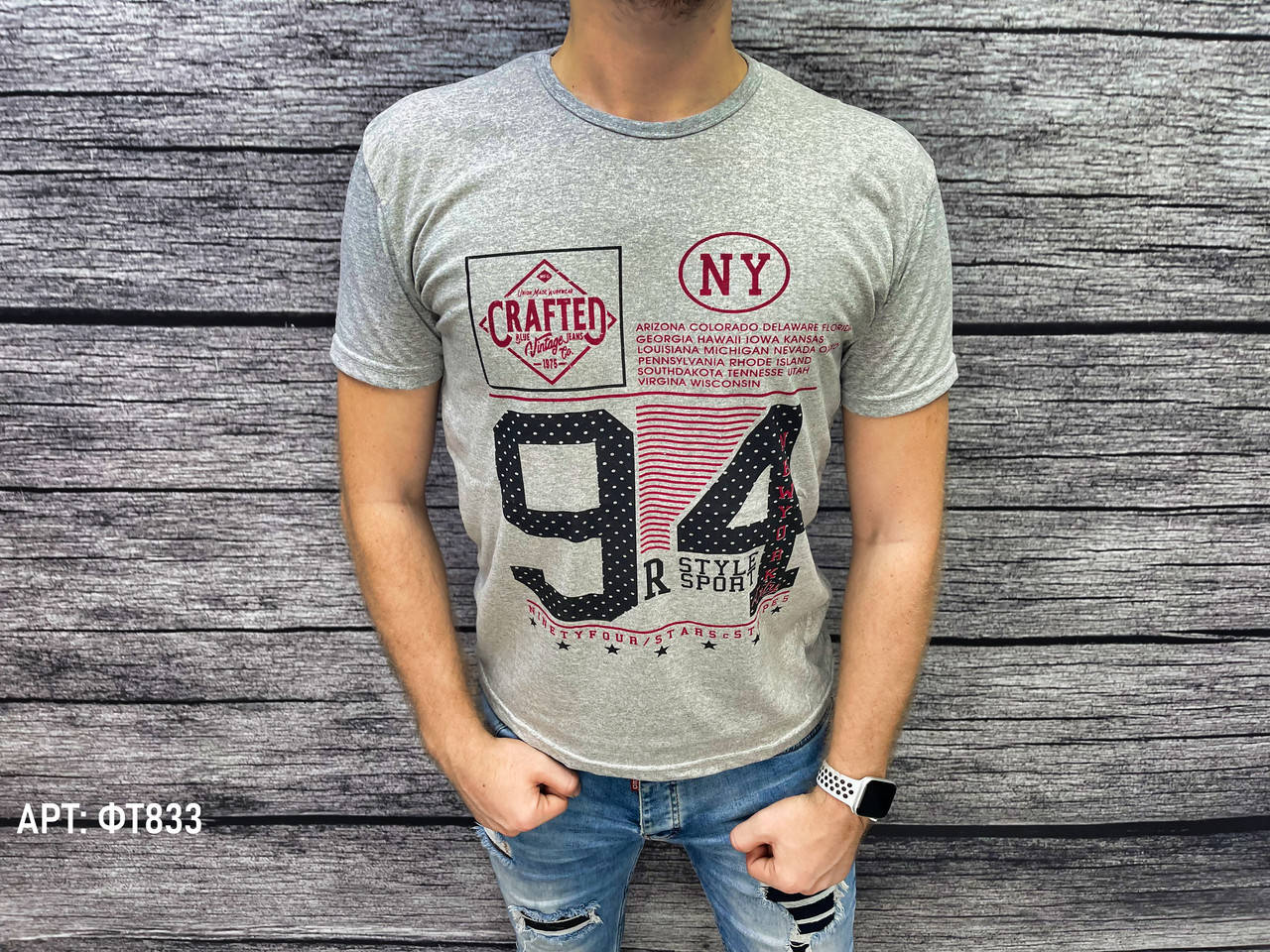 

Мужская футболка. Размеры: M, 2XL (маломерят на размер)