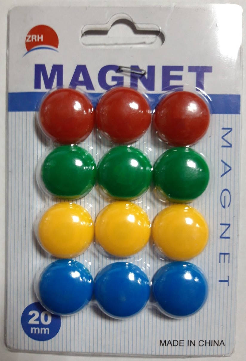 

Набор магнитов д-2см*12шт 1570