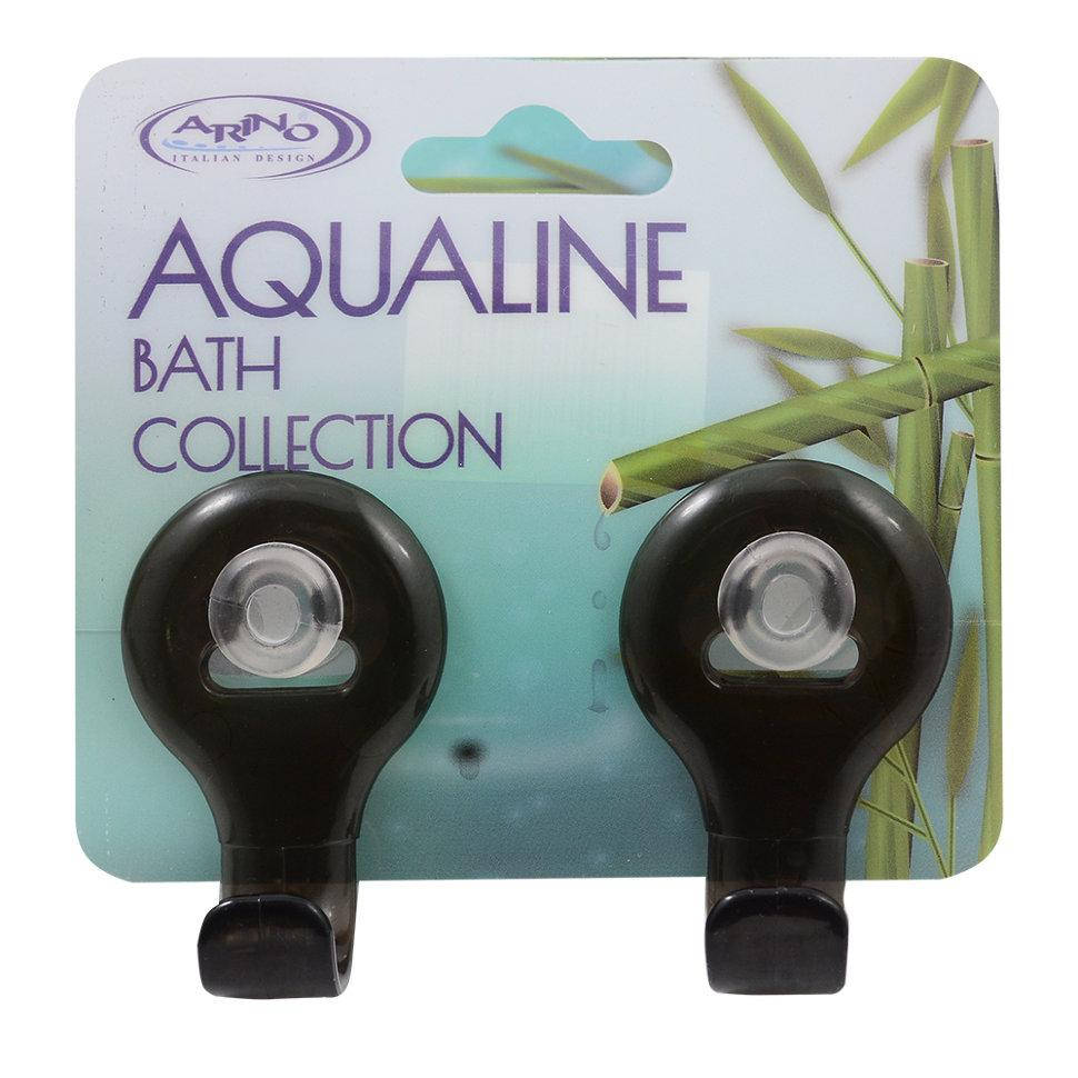 

Крючок на силиконовой присоске Arino Aqualine серо-коричневый 2 шт