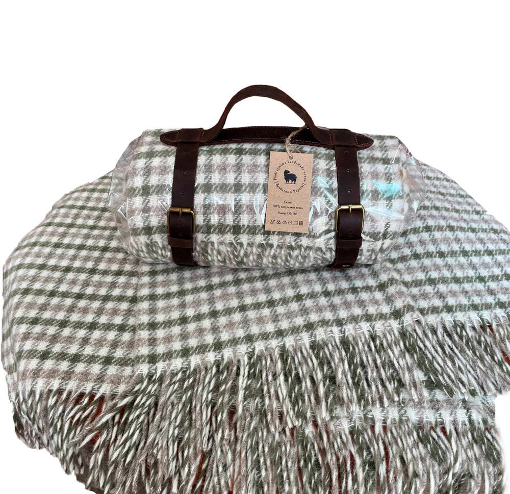 

Плед шерстяной Love You тревел Гусиные лапки 130 x 180 см (4460)