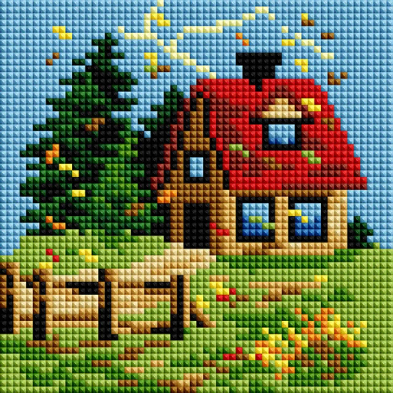 

Алмазная мозаика для детей ColorArt 15x15 Осень PP1105