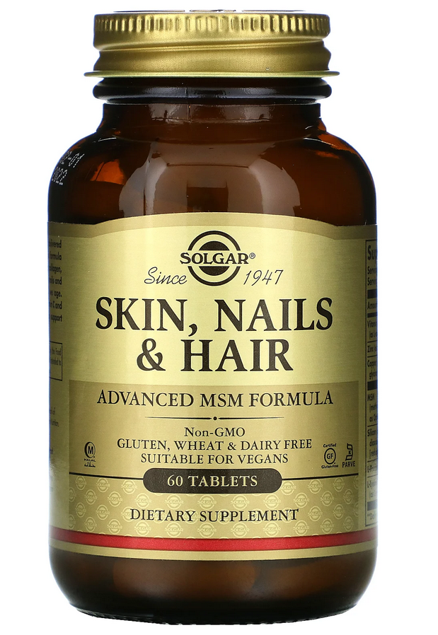 

Витамины для кожи, ногтей и волос Solgar Skin Nails & Hair 60 таблеток