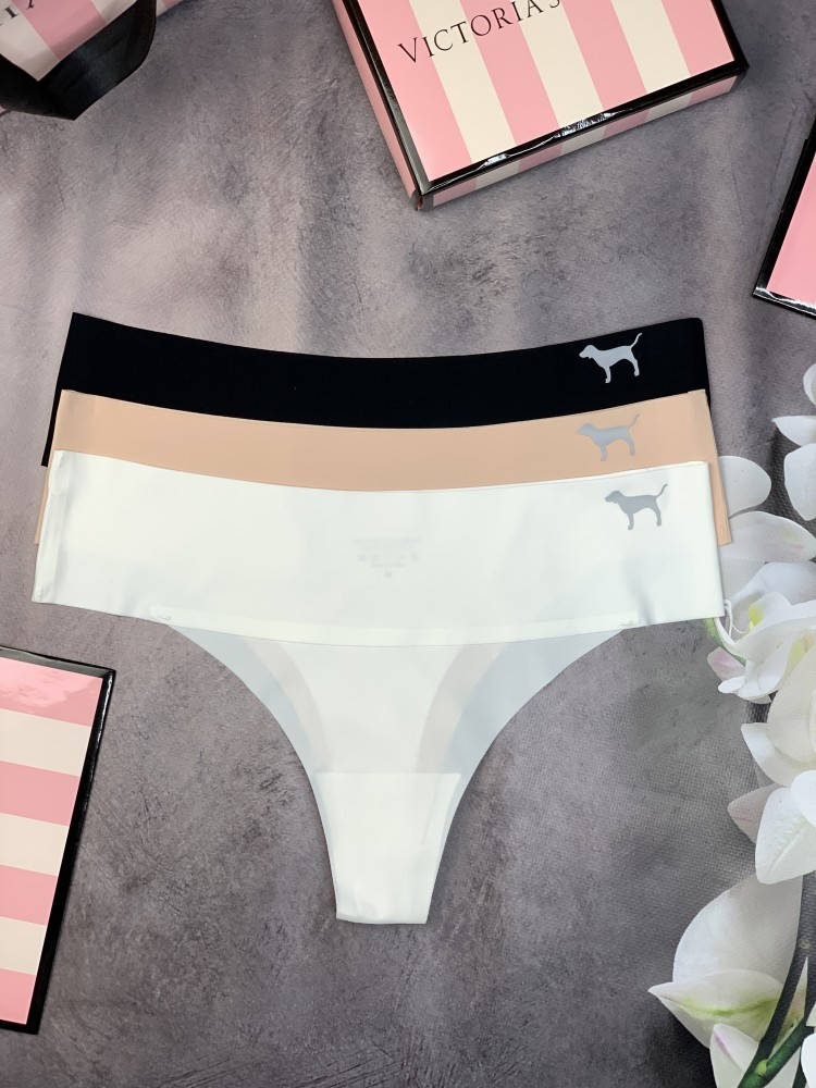 

Стринги бесшовные Victoria`s Secret черные, бежевые, белые