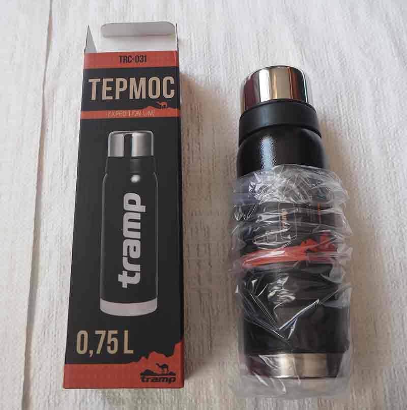 

Термос Tramp 0,75л Expedition Line TRC-031 черный с пожизненной гарантией Оригинал
