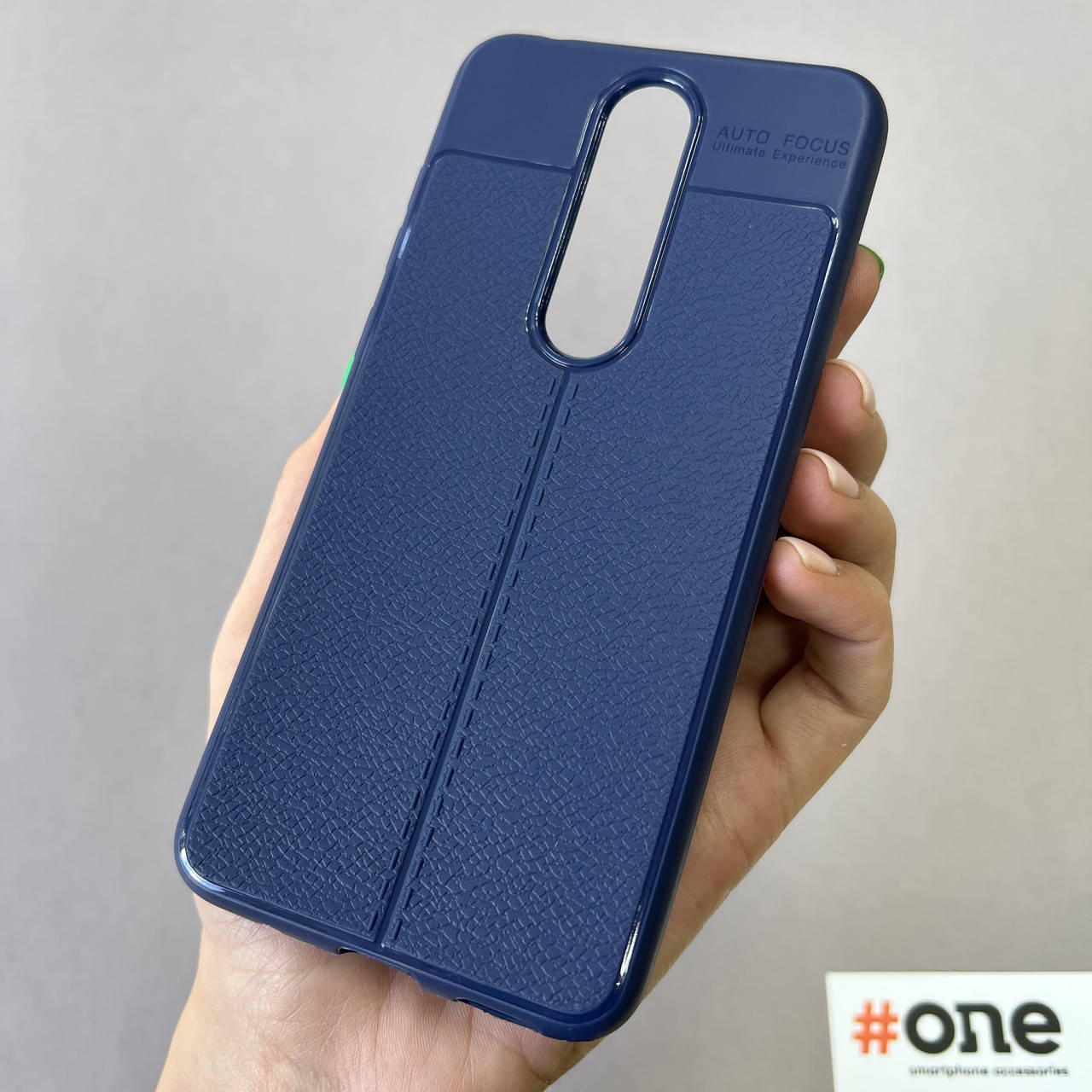 

Чехол для Nokia 5.1 Plus силиконовый под кожу чехол на телефон нокиа 5.1 плюс синий W6J