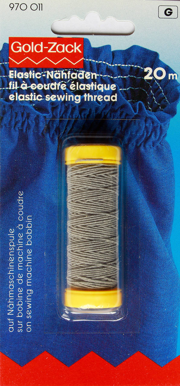 

Нитка-резинка 20 м. Gold-Zack на шпульке, Светло-серый