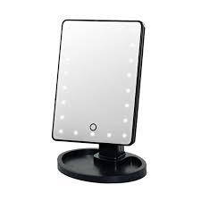 

Зеркало с подсветкой большое 22 светодиода Led для макияжа с USB Large Led Mirror косметическое Black Черное, Черный