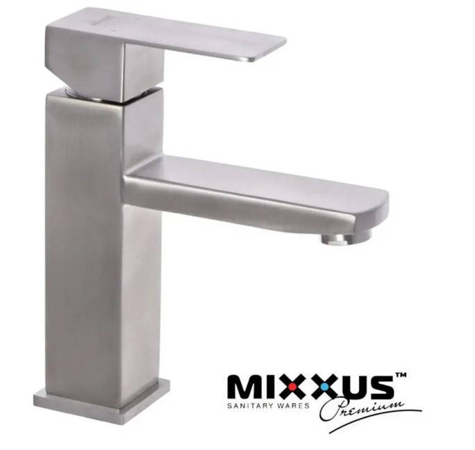 

Смеситель для умывальника из нержавейки Mixxus KUB 001