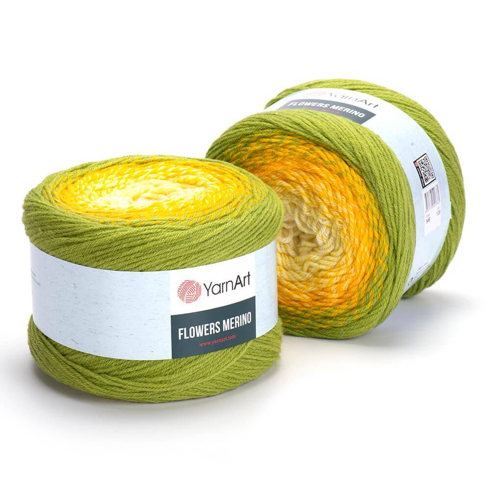 

YarnArt Flowers Merino (ЯрнАрт Фловерс Мерино) № 549 (Пряжа полушерсть, нитки для вязания), Секционное крашение