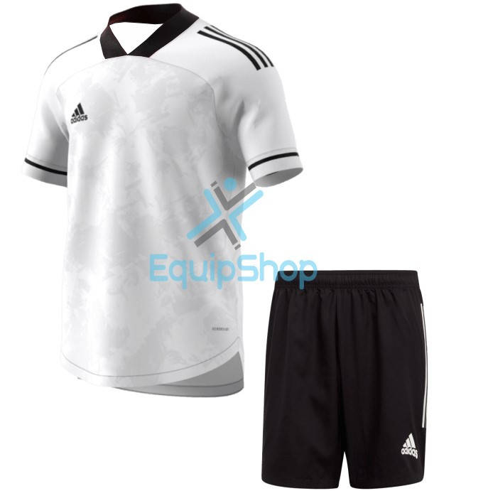 

Футбольная форма Adidas CONDIVO 20 бело-черная XL (52р на рост 185-190см)
