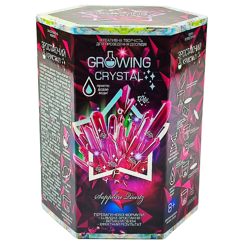 

Ігровий набір для вирощування кристалів GRK-01 GROWING CRYSTAL (Сапфір)