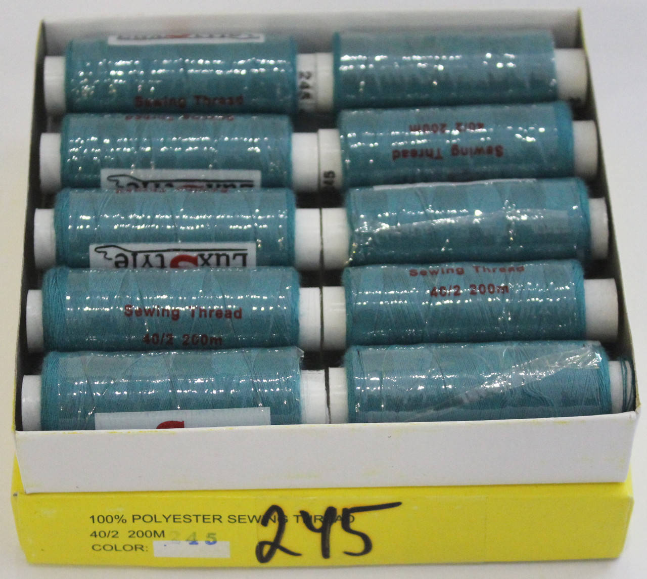 

Нитки швейные LuxStyle 40/2-200м (100% полиэстeр) №245, Разные цвета