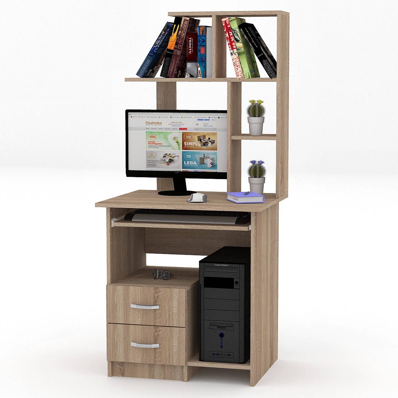 

Компьютерный стол FLASHNIKA - Флеш 18 70см, Дуб сонома