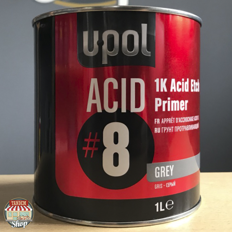 

Грунт протравливающий кислотный U-POL ACID#8, 1 л Серый