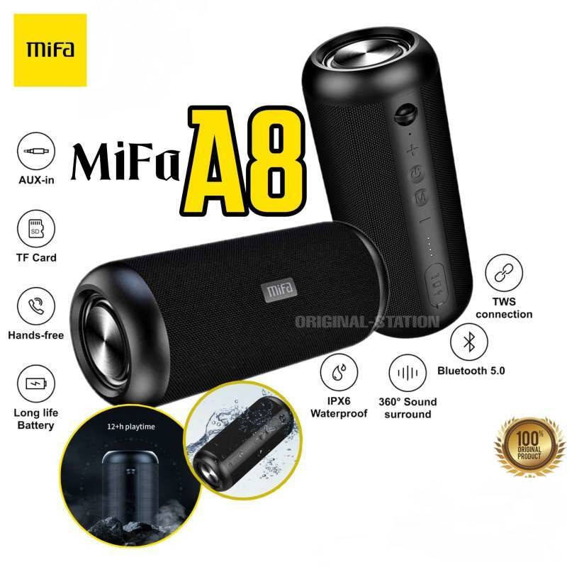 

Мощная колонка Mifa A8 30W, IPX7, AUX, MicroSD, TWS, Bluetooth 5.0 портативный динамик