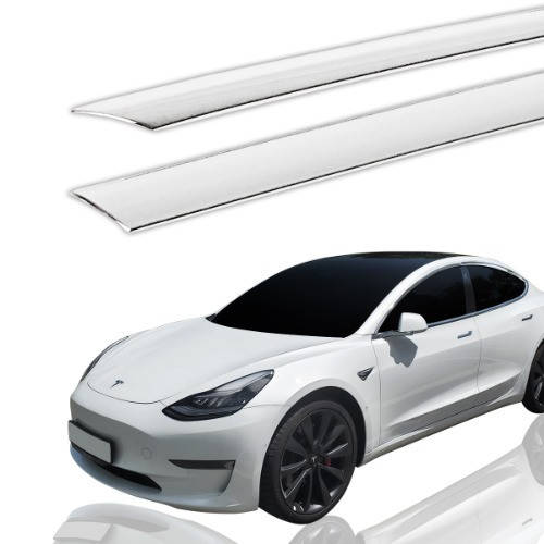 

Дефлекторы окон, ветровики хромированные Tesla Model 3 2017- (Autoclover E033)