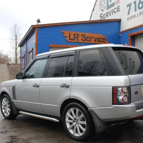 

Дефлекторы окон ветровики Ленд Ровер Рендж Ровер 3 Land Rover Range Rover III 02-12 КТ (Накладные)