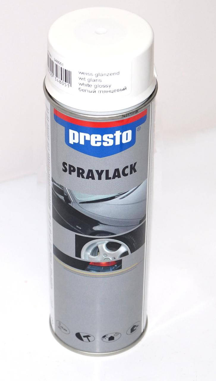 

Краска универсальная акриловая белый глянец PRESTO 348051, 500 мл