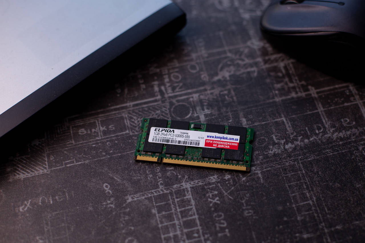 

Б/У, Оперативная память для ноутбука, ОЗУ, RAM, SODIMM, DDR2, 1 Гб, 533, 667, 800 МГц