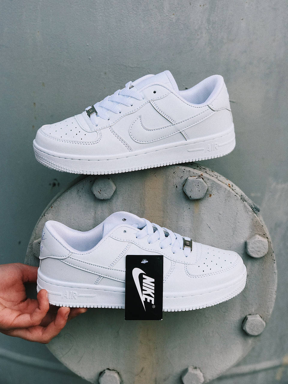 

Кросовки NIKE AIR FORCE БЕЛЫЕ НИЗКИЕ 39, Белый