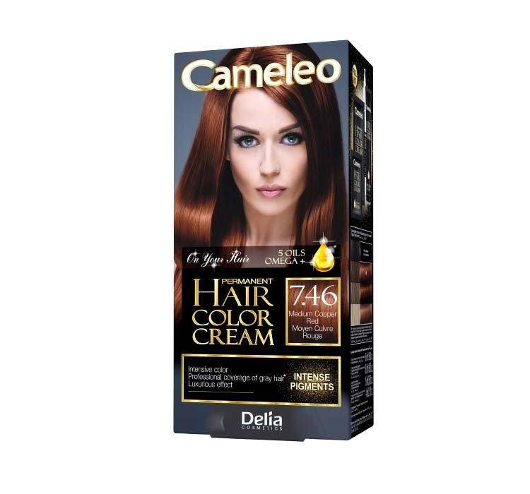 

Краска для волос CAMELEO OMEGA + 5 масел 7.46 Медный красный