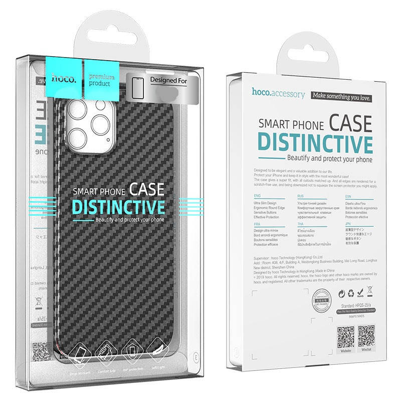 

Чехол на iPhone 11 Pro 5.8" HOCO Delicate shadow TPU case Черный