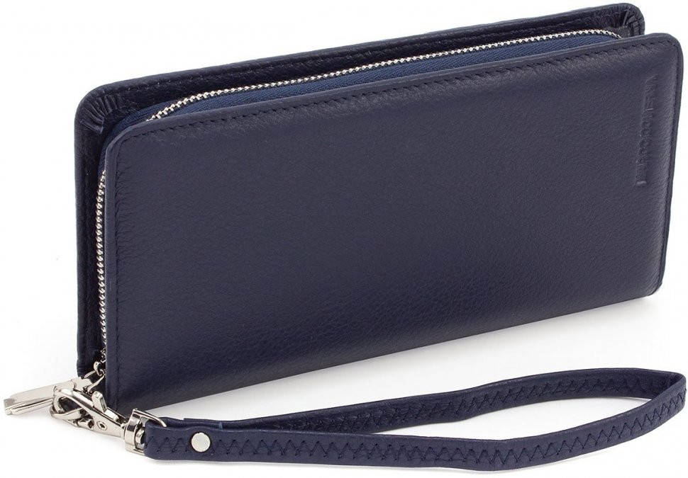 

Женский кожаный кошелек синий Marco Coverna 17859 6056-3