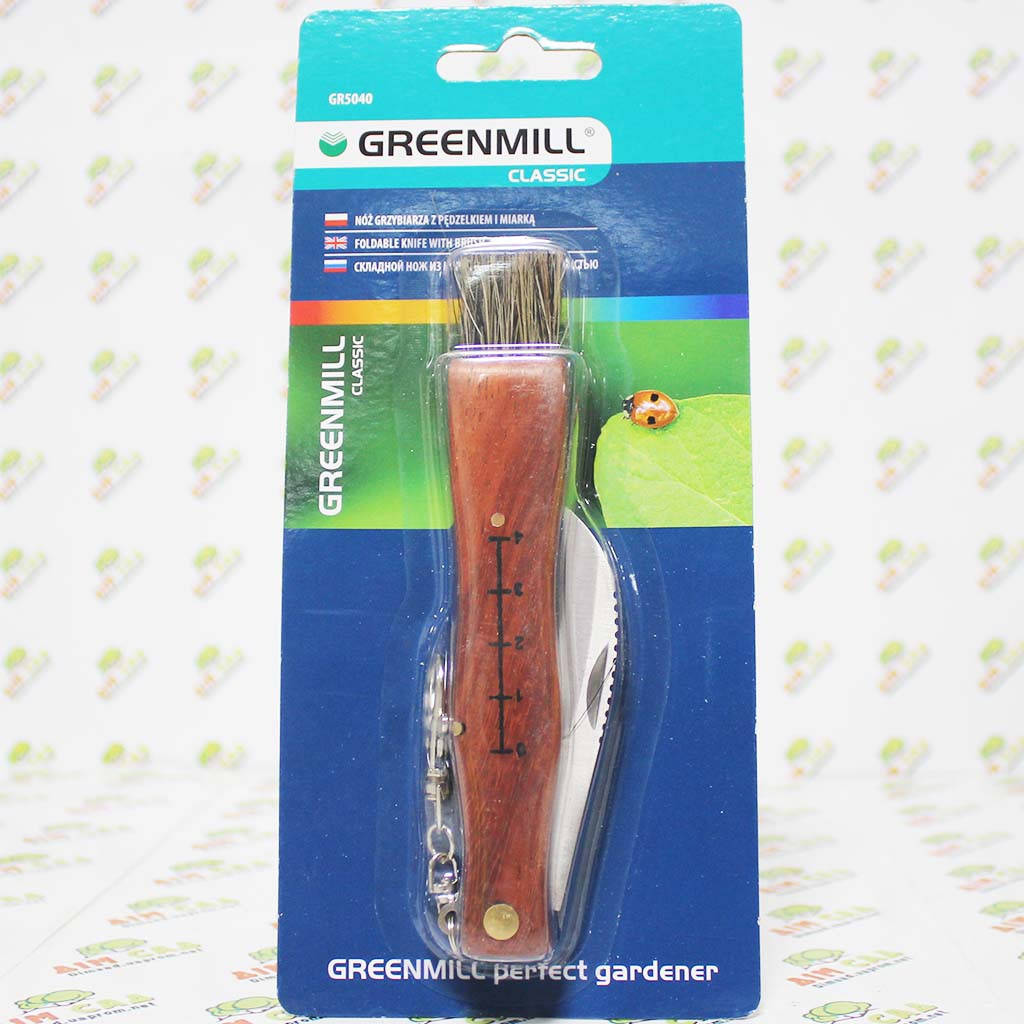 

Greenmill Нож грибника + Кисть, Коричневый