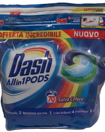 

Капсулы для стирки (70 шт.) цветного белья Dash All in One