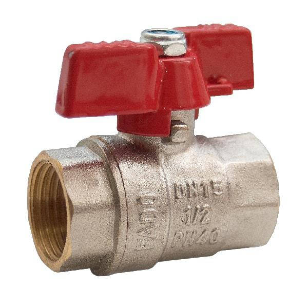 

Кран шаровый FADO NEW 1/2" гайка гайка бабочка (KB1)