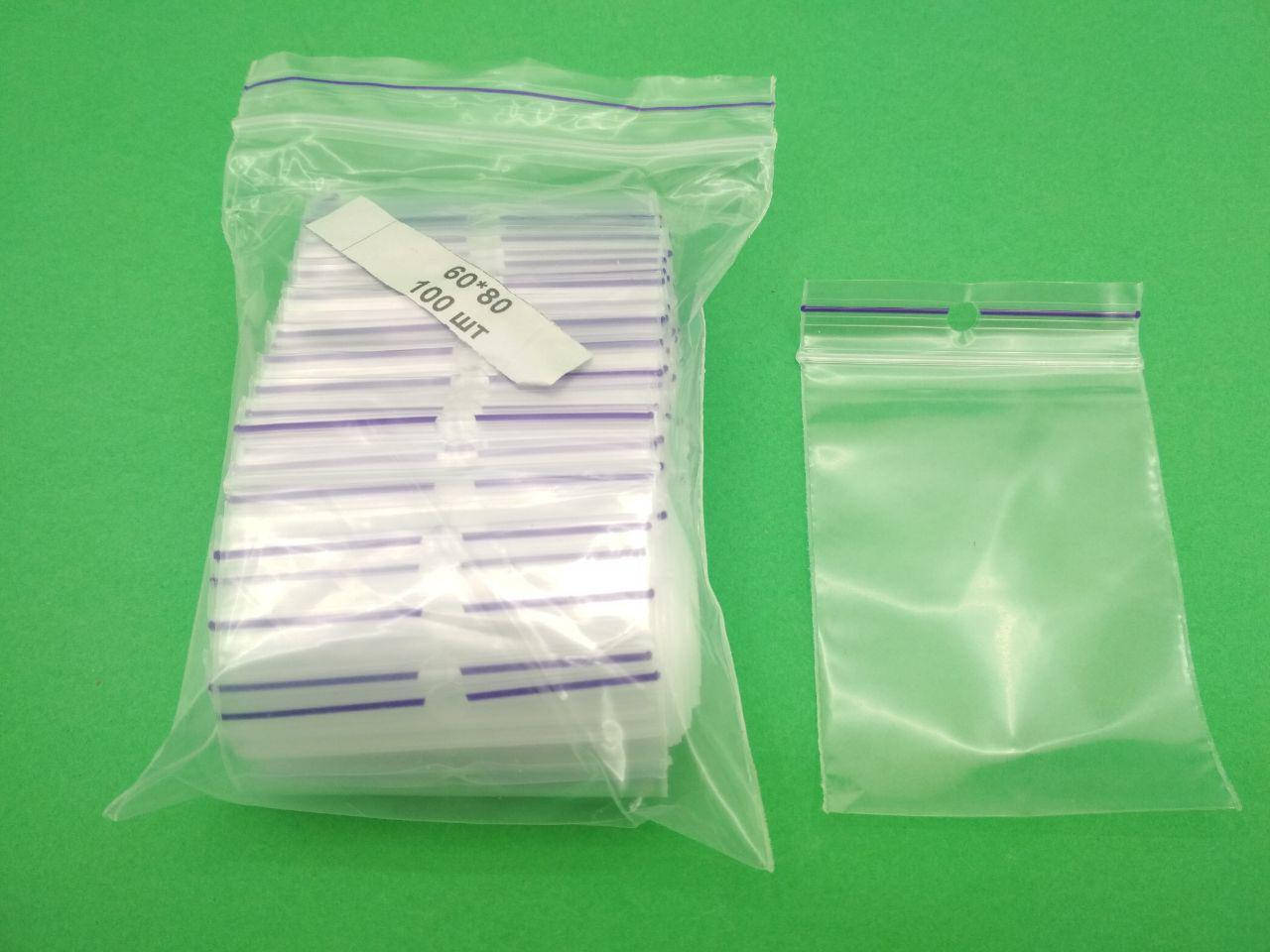 

Пакет с замком Zip-lock (с отверстием) 6x8(100шт) (1 пачка)