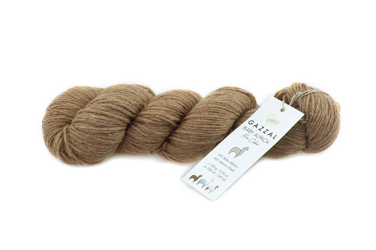 

Gazzal Baby Alpaca Pure Color, Карамель №6455, Бежевый
