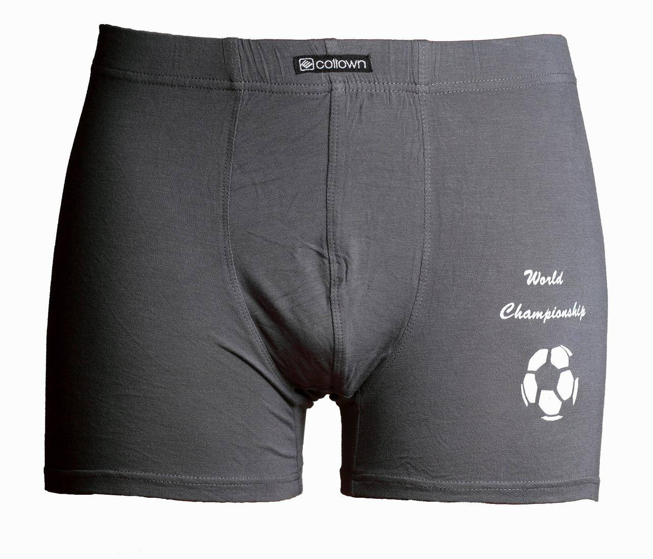

Боксерки мужские шорты стрейч бамбук M, L, XL, XXL ПОЛЬША, Темно-серый