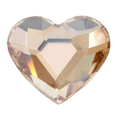 

Стразы-сердечки Preciosa (Чехия) 6 мм Crystal Honey, Коричневый