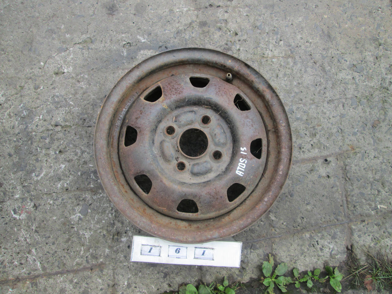 

№161 Б/у диск R13 4x100 ET 46 DIA 54,1 для Hyundai Atos 1997-2003