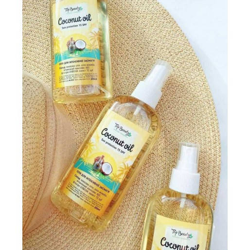 

Кокосове масло для засмаги Top Beauty Coconut Oil SPF 15 200мл