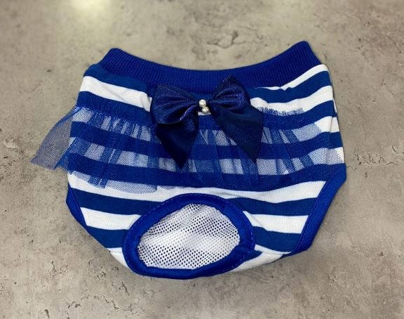 

Трусы для собак Multibrand "Blue Stripes" синий