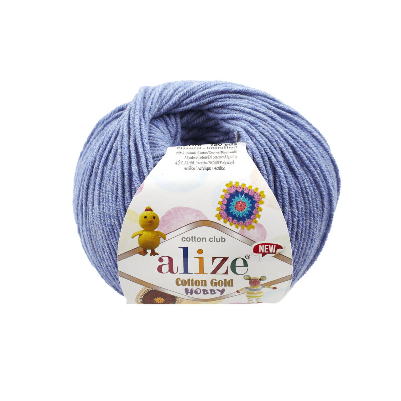 

Alize Cotton Gold Hobby (Ализе Котон Голд Хобби) № 374 джинсовый (Пряжа хлопок, нитки для вязания), Джинс