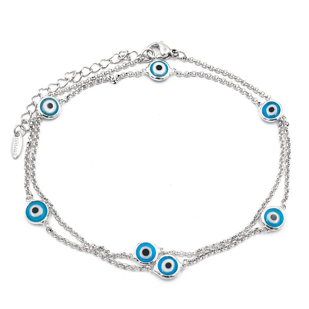 

Браслет " Lucky eye" от сглаза родий