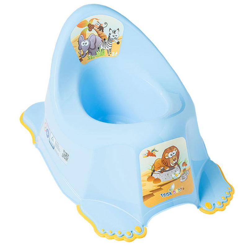 

Горшок антискользящий Tega Baby "Сафари" SF-011, Голубой