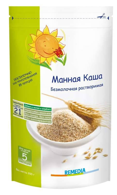 

Remedia Безмолочная манная каша 200г (5м+)