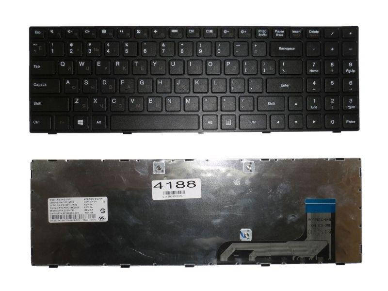 

Клавиатура для ноутбука Lenovo IdeaPad 100-15IBY B50-10 Original, Черный