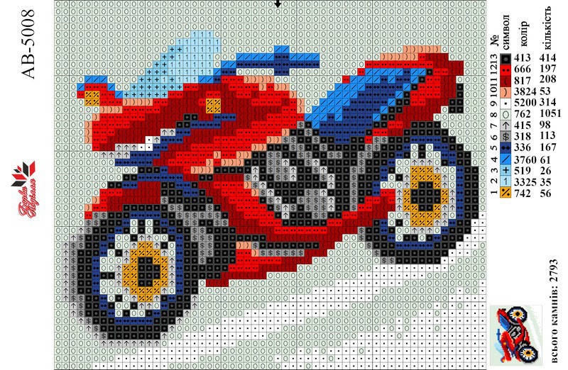 

Алмазная вышивка АВ 5008