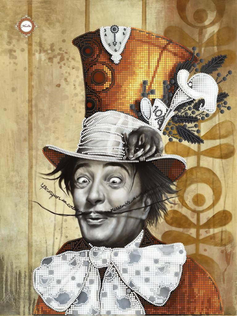 

СЛ-3353 Безумный шляпник. ТМ Миледи. Схема для частичной вышивки бисером