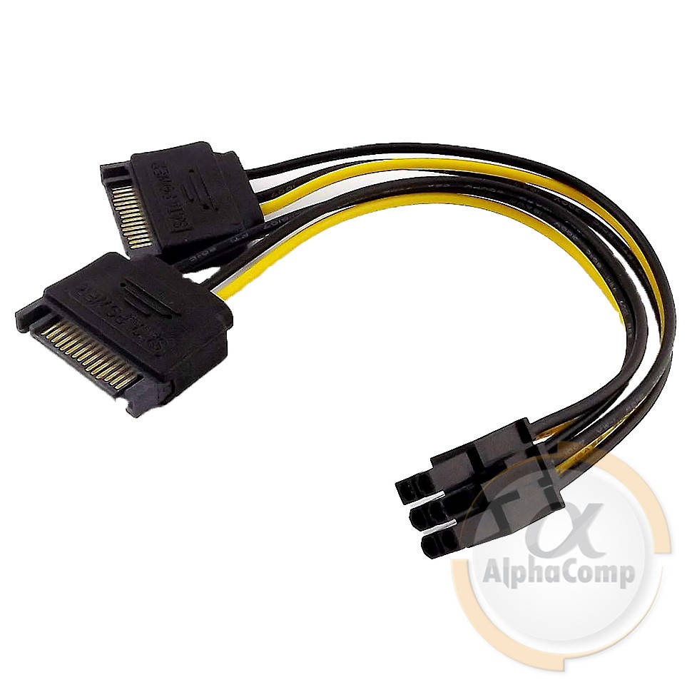 

Кабель питания SATA*2 -> 6pin Pci-E