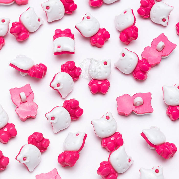 

Пуговицы "Hello Kitty" №046, Розовый